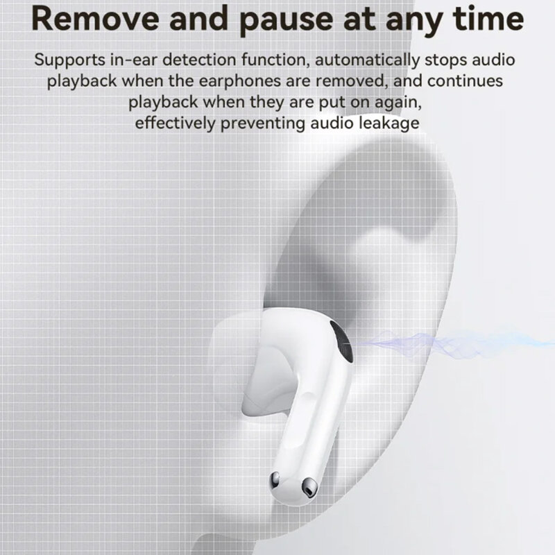 Casti airpod Bluetooth 5.4, half-in-ear Yesido TWS31, 300mAh, alb