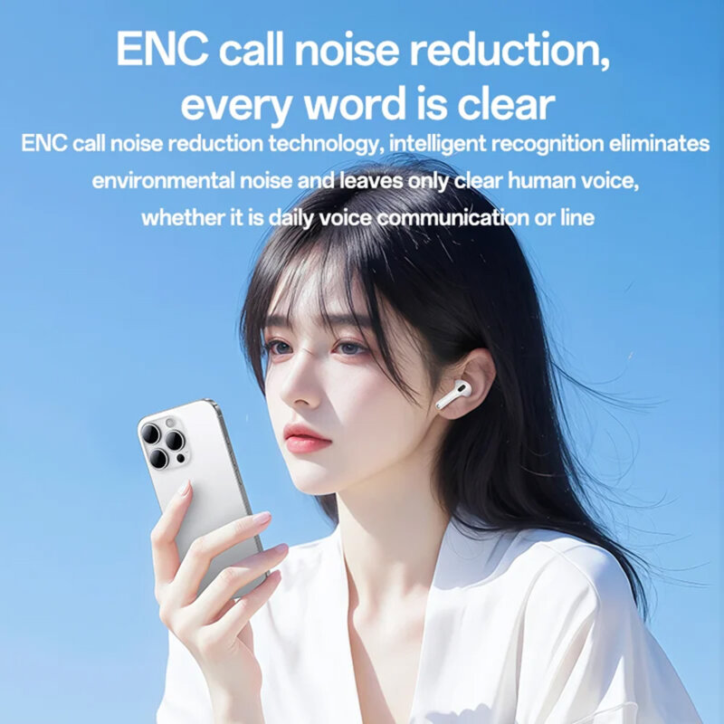 Casti airpod Bluetooth 5.4, half-in-ear Yesido TWS31, 300mAh, alb