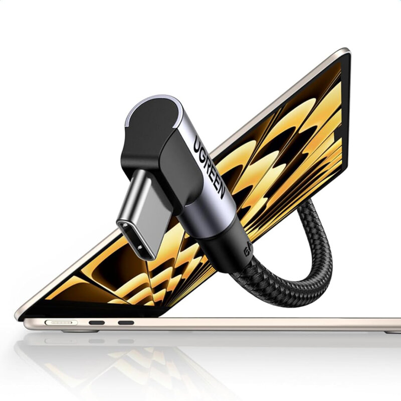 Cablu de incarcare Type-C, 5A, 100W, 2m Ugreen, gri, 70645