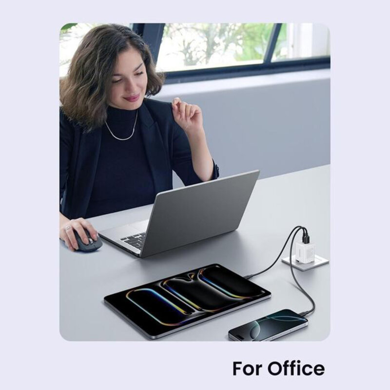 Incarcator tip C, USB, GaN, Fast Charge Ugreen, alb, 65015