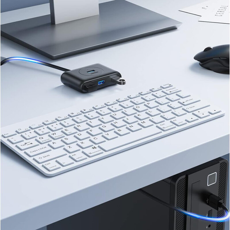Hub USB la 4x USB 5Gbps Ugreen, 1m, negru, 20291