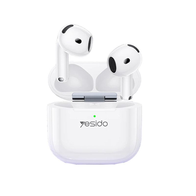 Casti airpod Bluetooth 5.4 cu ANC Yesido TWS32, 300mAh, alb