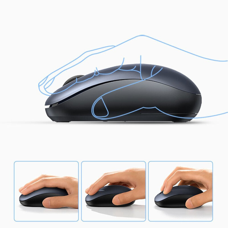 Mouse wireless pentru laptop, PC Ugreen, 2400DPI, albastru, 90550