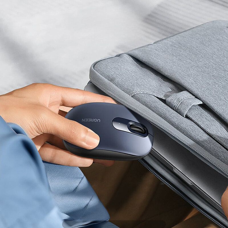 Mouse wireless pentru laptop, PC Ugreen, 2400DPI, albastru, 90550