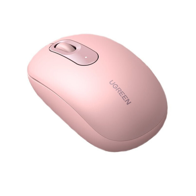 Mouse wireless pentru laptop, PC Ugreen, 2400DPI, roz, 90686