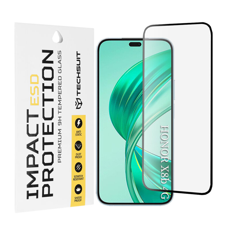 Folie sticla Honor 400 Lite Techsuit ESD Glass, negru