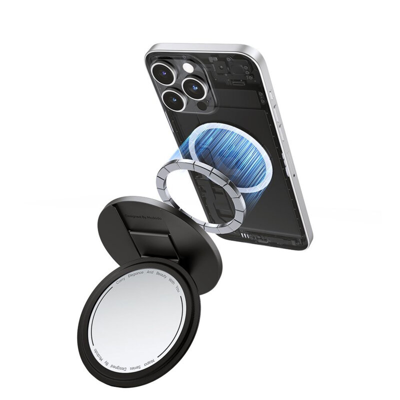 Stand magnetic pliabil cu oglinda, Mcdodo MR-7912, negru