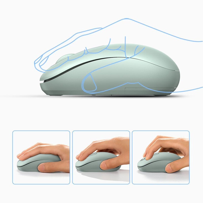 Mouse wireless pentru laptop, PC Ugreen, 2400DPI, verde, 90672