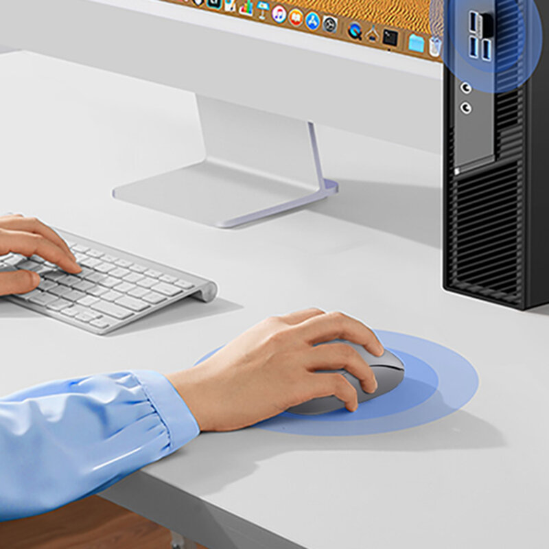 Mouse wireless pentru laptop, PC Ugreen, 2400DPI, gri, 90669