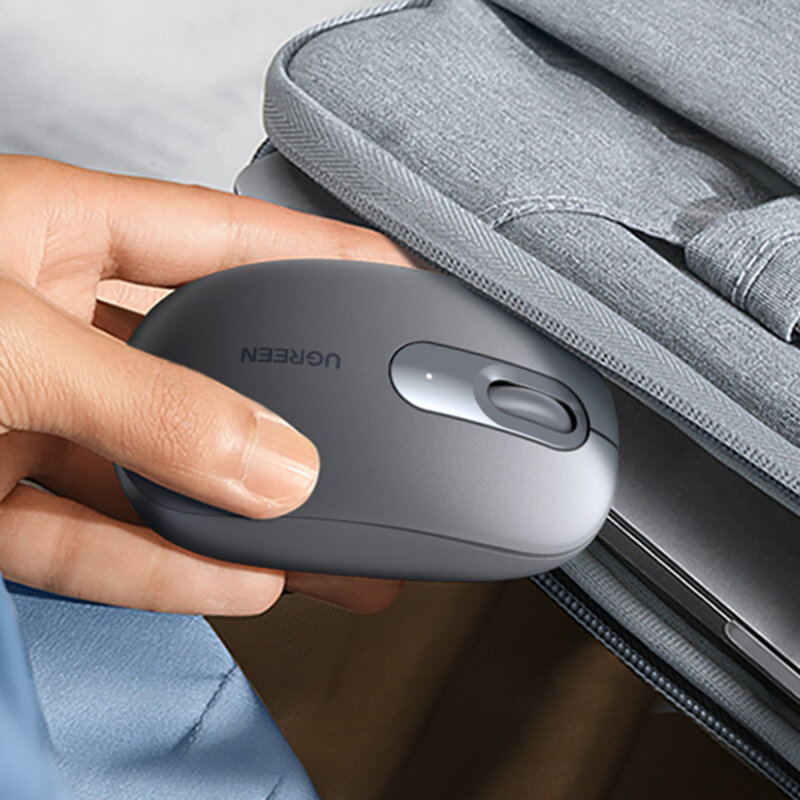 Mouse wireless pentru laptop, PC Ugreen, 2400DPI, gri, 90669