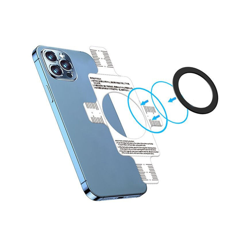 Inel magnetic telefon cu adeziv 3M, Mcdodo PC-1620, negru