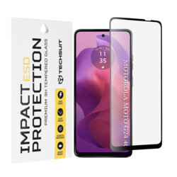 Folie sticla Motorola Moto G24 Techsuit ESD Glass, negru