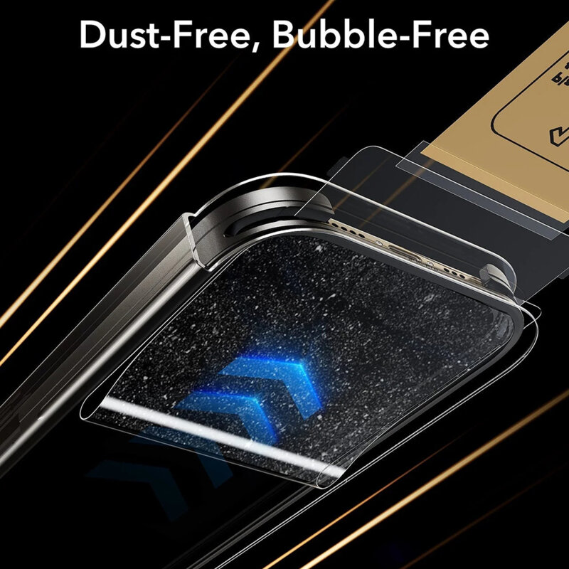 [Pachet 3x] Folie sticla iPhone 16 Pro ESR Corning Corning Gorilla Glass UltraFit™, transparenta