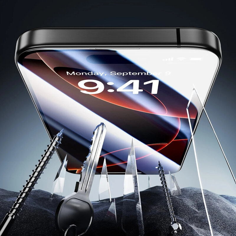 [Pachet 3x] Folie sticla iPhone 17 Pro ESR Armorite Screen Protector UltraFit, negru