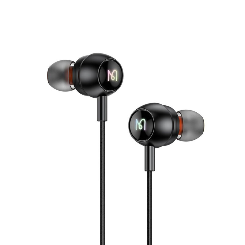 Casti in-ear cu fir Type-C, lumini RGB, Mcdodo HP-5830, negru