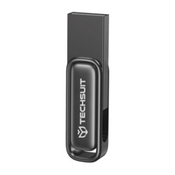 Memorie externa 64GB Techsuit, USB 3.0, 80M/s, THSM33, gri