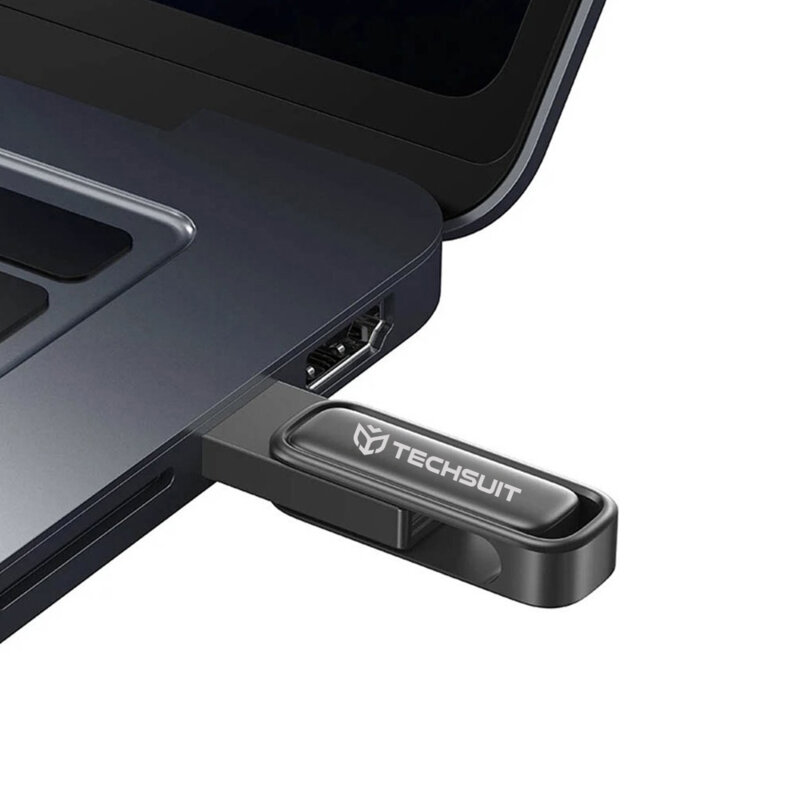 Stick USB 3.0 32GB, spatiu de stocare Techsuit, THSM33, gri