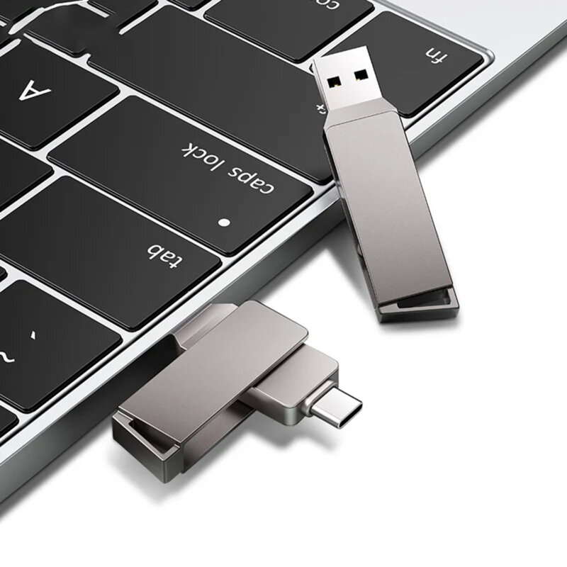 Stick USB 256GB, memorie externa telefon Techsuit, THSM20, gri