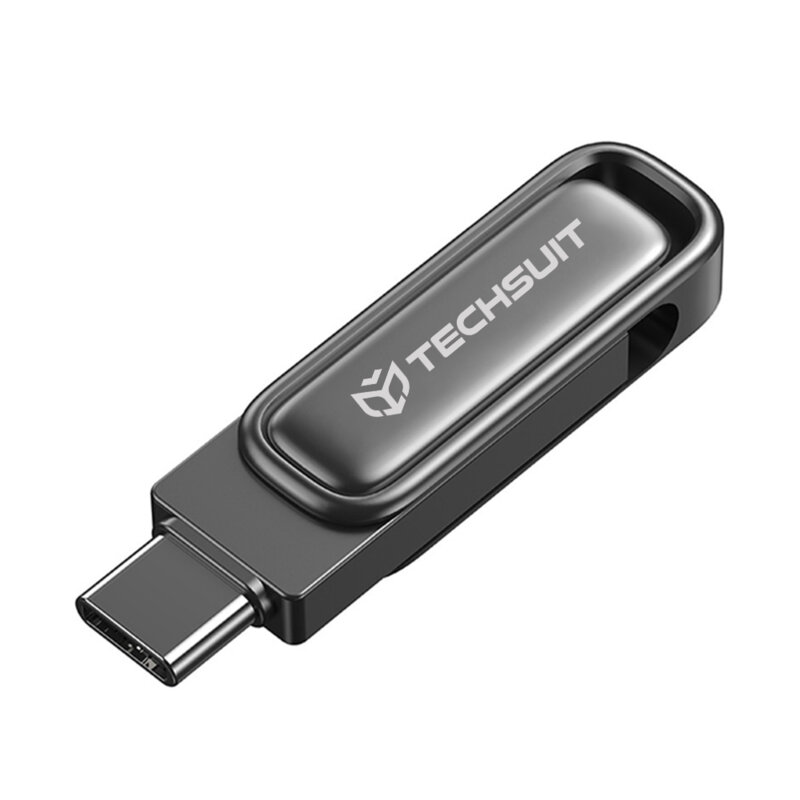 Stick Type-C 256GB, USB 3.2 FlashDrive Techsuit, THSM34, gri
