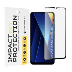 Folie sticla Xiaomi Poco C65 Techsuit ESD Glass, negru