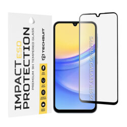 Folie sticla Samsung Galaxy A15 5G Techsuit ESD Glass, negru
