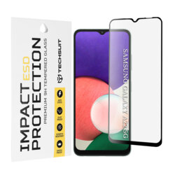 Folie sticla Samsung Galaxy A22 5G Techsuit ESD Glass, negru