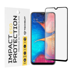 Folie sticla Samsung Galaxy A20 Techsuit ESD Glass, negru