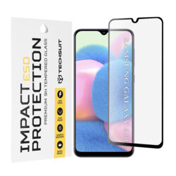 Folie sticla Samsung Galaxy A30s Techsuit ESD Glass, negru