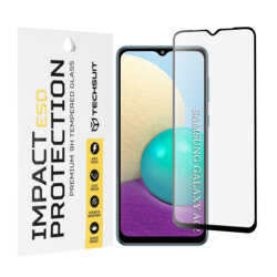 Folie sticla Samsung Galaxy A02 Techsuit ESD Glass, negru