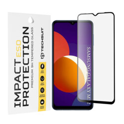 Folie sticla Samsung Galaxy M12 Techsuit ESD Glass, negru