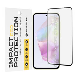 Folie sticla Samsung Galaxy A35 5G Techsuit ESD Glass, negru