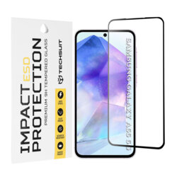 Folie sticla Samsung Galaxy A55 5G Techsuit ESD Glass, negru