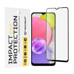 Folie sticla Samsung Galaxy A03s Techsuit ESD Glass, negru