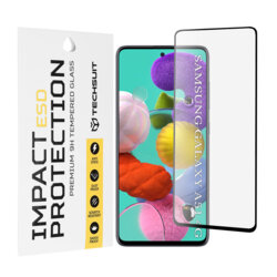 Folie sticla Samsung Galaxy A51 4G Techsuit ESD Glass, negru