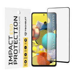 Folie sticla Samsung Galaxy A51 5G Techsuit ESD Glass, negru