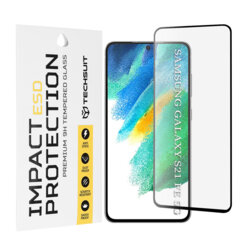Folie sticla Samsung Galaxy S21 FE 5G Techsuit ESD Glass, negru