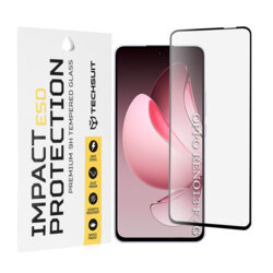 Folie sticla Oppo Reno13 F 4G Techsuit ESD Glass, negru