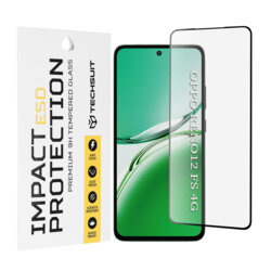Folie sticla Oppo Reno12 FS 4G Techsuit ESD Glass, negru