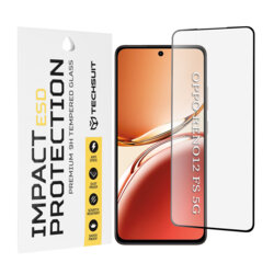 Folie sticla Oppo Reno12 FS 5G Techsuit ESD Glass, negru
