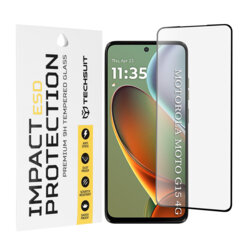 Folie sticla Motorola Moto G15 Techsuit ESD Glass, negru