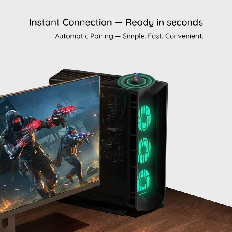 Adaptor Bluetooth PC, dongle USB Techsuit BlueJet A20, negru