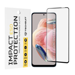 Folie sticla Xiaomi Redmi Note 12 4G Techsuit ESD Glass, negru