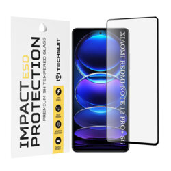 Folie sticla Xiaomi Redmi Note 12 Pro+ Techsuit ESD Glass, negru