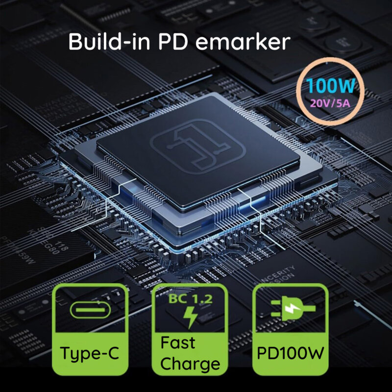 Adaptor pentru laptop DC la Type-C 100W Techsuit LaptopPlugX A22, gri