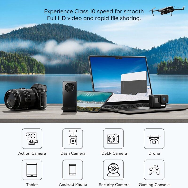 Card memorie 256GB MicroSDHC + adaptor Techsuit THCM27, mov