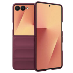 Husa Samsung Galaxy Z Flip7 Techsuit Magic Shield, bordo