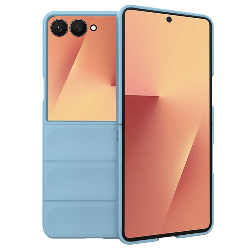 Husa Samsung Galaxy Z Flip7 Techsuit Magic Shield, bleu