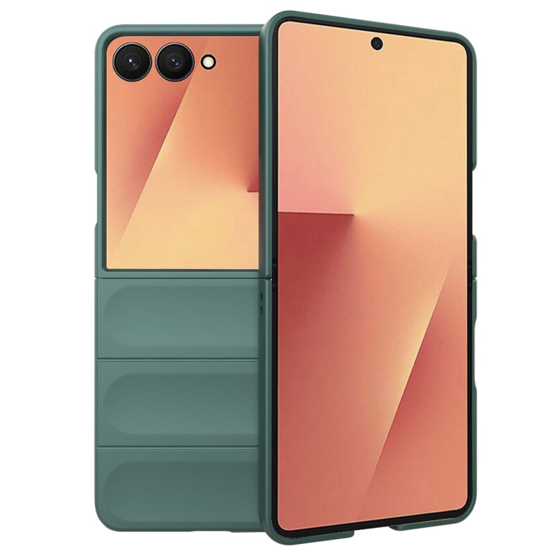 Husa Samsung Galaxy Z Flip7 Techsuit Magic Shield, verde