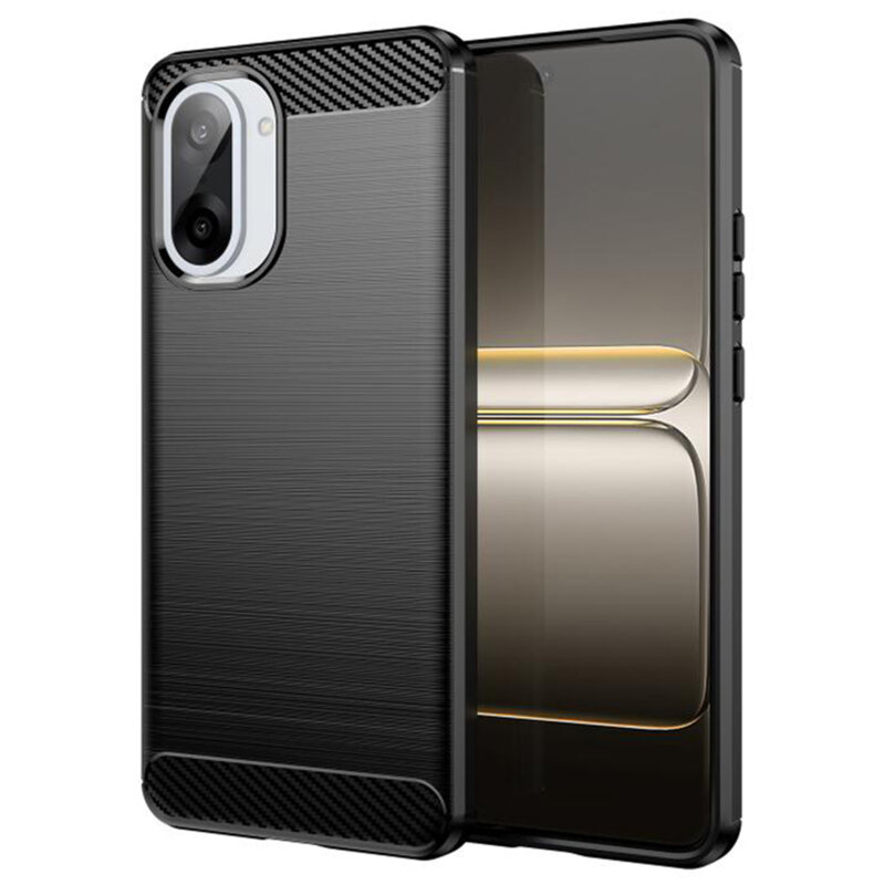 Husa OnePlus Nord CE5 Techsuit Carbon Silicone, negru