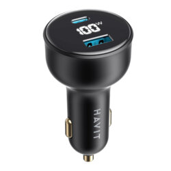 Incarcator auto bricheta PD100W Havit CC100W, negru
